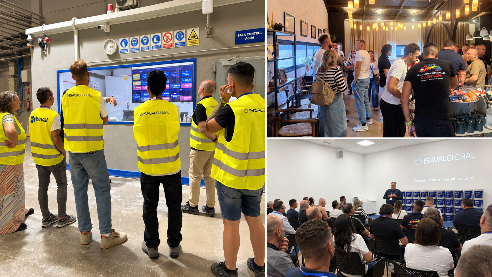 momentos de la jornada previa en isaval global con el club del pintor